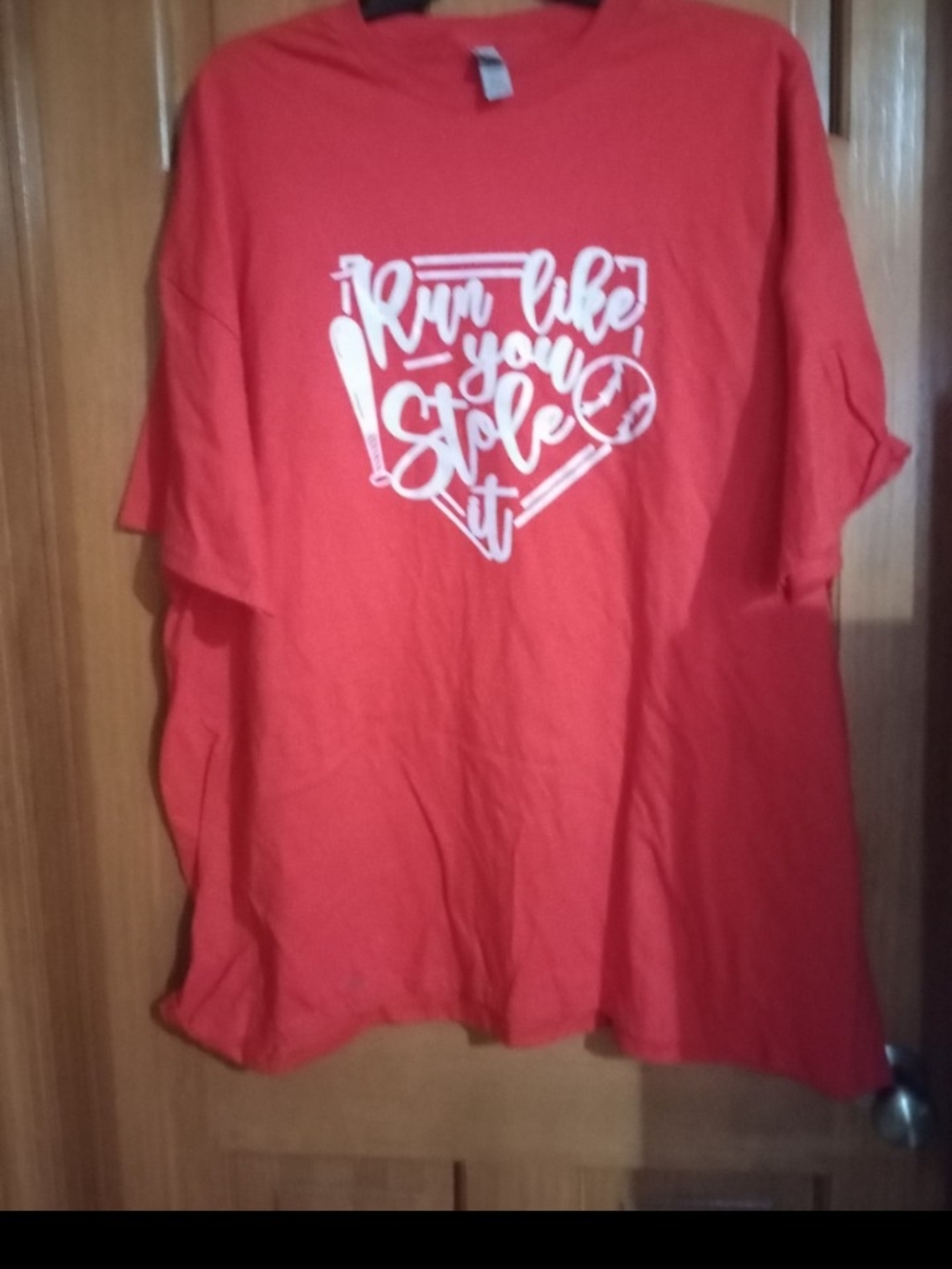 Red Graphic Tee - Run Like You Stole It